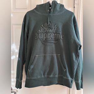 NWT Supreme x Timberland Green hoodie size medium